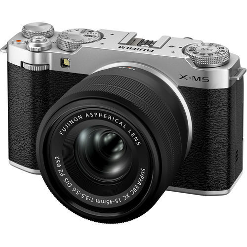 מצלמה FUJIFILM X-M5 kit XC 15-45mm (Silver)