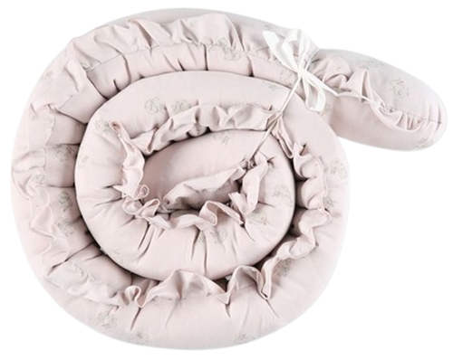 נחשוש - נחש בד ארוך 100% כותנה ג'רזי מקולקציית וינטג' - ורוד ארנבים