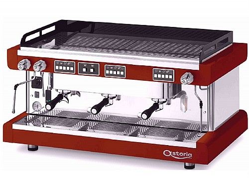 מכונת אספרסו מקצועית לעסקים ASTORIA Pratic Avant 3 GR- אדום