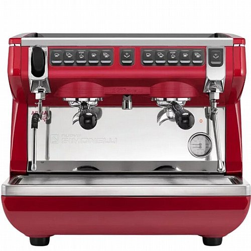 מכונת אספרסו מקצועית לבתי עסק Nuova Simonelli Appia Life שני ראשים- אדום