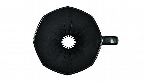 POUR OVER PLASTIC- 2 CUPS- BLACK