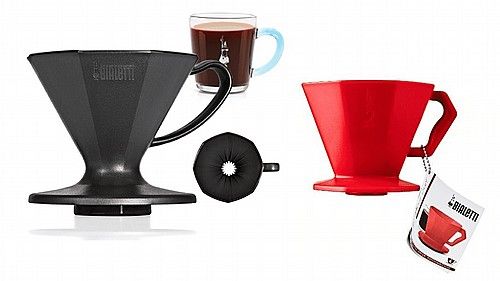 POUR OVER PLASTIC- 2 CUPS- BLACK