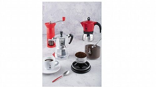 BIALETTI COFFEE GRINDER - מטחנת קפה ידנית- אדום