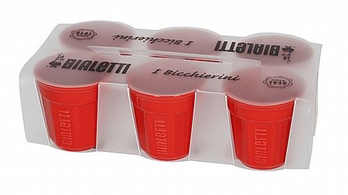 BIALETTI סט כוסות פורצלן - אדום (6 יח)