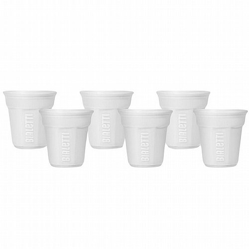 סט 6 כוסות אספרסו צבע לבן BIALETTI