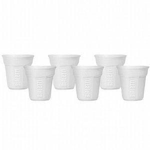 6 ספלי אספרסו ביאלטי פורצלן אוקטגון לבן BIALETTI