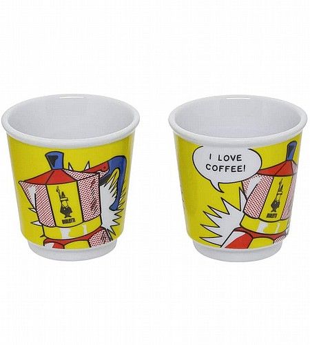 סט מיני אקספרס BIALETTI + שתי כוסות אספרסו