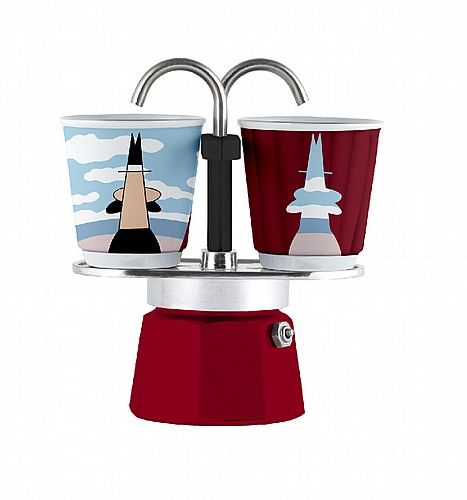 סט מיני אקספרס של BIALETTI הכולל שתי כוסות אספרסו+ 250 גר קפה ITALIA טחון