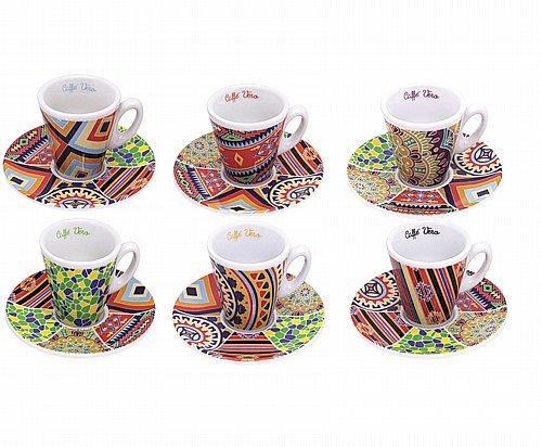 סט 6 כוסות אספרסו מעוצבות מבית CAFE VERO