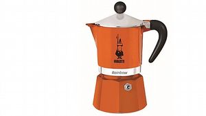 מקינטה ביאלטי כתומה 3 כוסות Moka Rainbow Bialetti