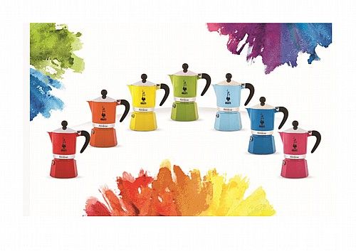 מקינטה BIALETTI MOKA RAINBOW (3 כוסות) - ירוק