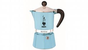 מקינטה ביאלטי תכלת 3 כוסות Moka Rainbow Bialetti