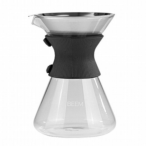 פור אובר מזכוכית לקפה פילטר 6 כוסות BEEM POUR OVER