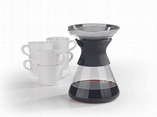 פור אובר מזכוכית לקפה פילטר 6 כוסות BEEM POUR OVER