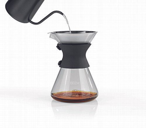 פור אובר מזכוכית לקפה פילטר 6 כוסות BEEM POUR OVER