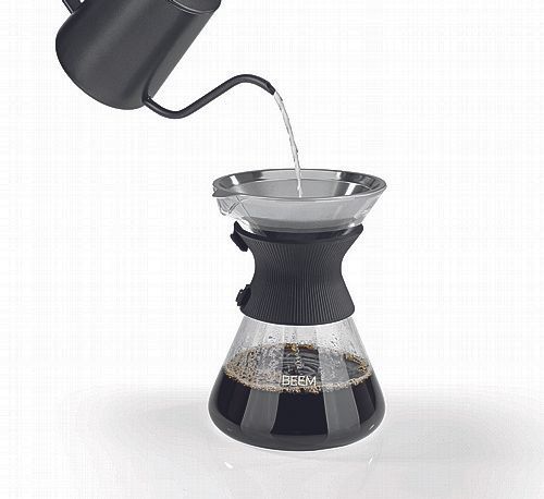 פור אובר מזכוכית לקפה פילטר 6 כוסות BEEM POUR OVER