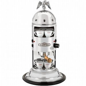 מכונת קפה ידנית רטרו של אלקטרה- Elektra-Mini Vertical A1 Coffee Machine- כסף