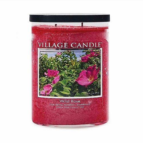 נר ריחני של Village Candle-Wild Rose