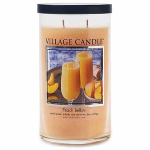 נר ריחני של Village Candle-Peach Bellini (גדול)- מבצע- 2 נרות ב- 199 ש"ח בלבד!