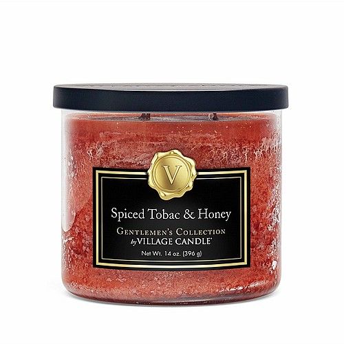 נר ריחני של Village Candle- Spiced Tobac & Honey Bowl