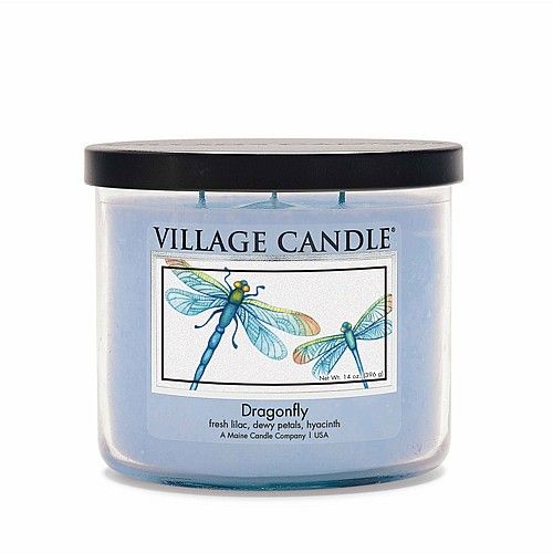 נר ריחני של Village Candle- Dragonfly Bowl