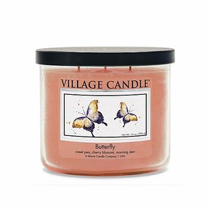 נר ריחני של Village Candle- Butterfly Bowl