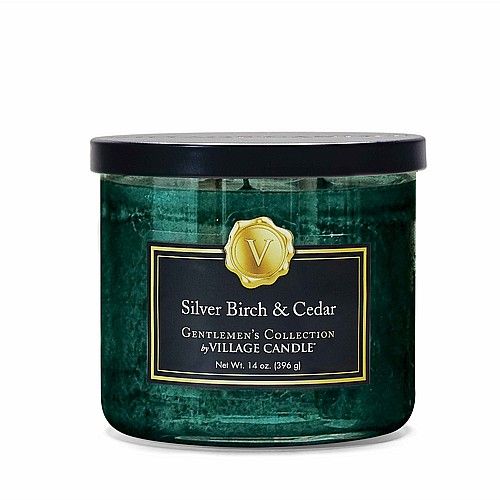 נר ריחני של Village Candle- Silver Birch & cedar