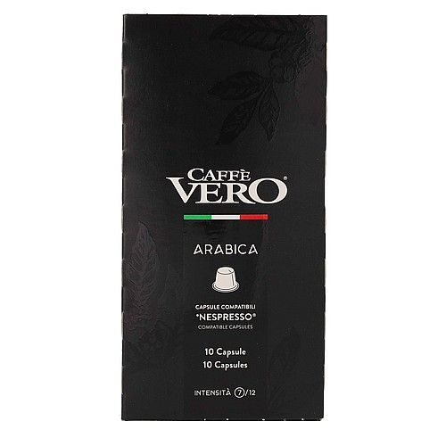 קפסולות CAFE VERO- ARABICA- תואם נספרסו (10 יח בקרטון)