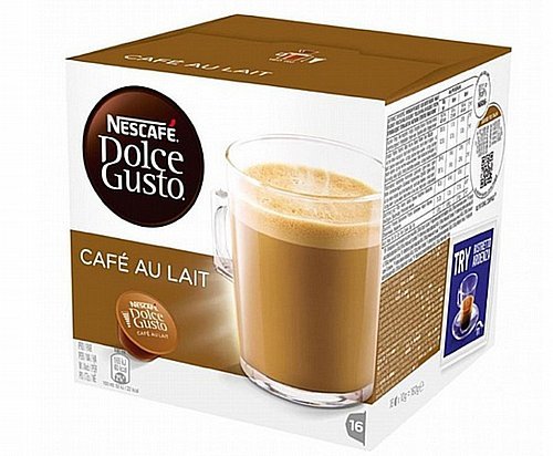 16 קפסולות Lavazza למכונות דולצ`ה גוסטו Lavazza Cafe Au Lait Dolce Gusto