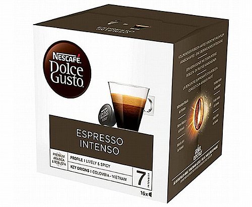 16 קפסולות Lavazza למכונות דולצ`ה גוסטו Lavazza Espresso Intenso Dolce Gusto
