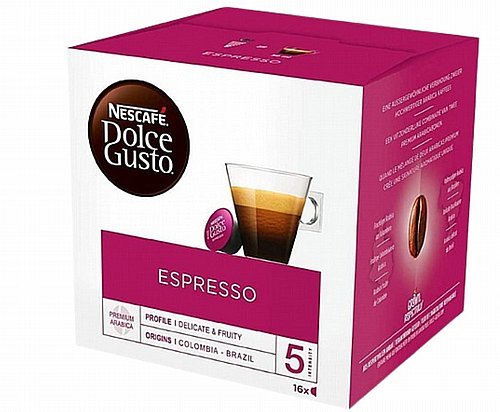 16 קפסולות Lavazza למכונות דולצ`ה גוסטו Lavazza Espresso Dolce Gusto