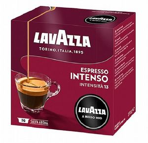 36 קפסולות קפה LAVAZZA A MODO MIO אורגינל תערובת Intenso- בורדו