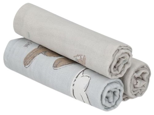 שלישיית חיתולים 100% כותנה טטרא מקולקציית וינטג' - תכלת סירות