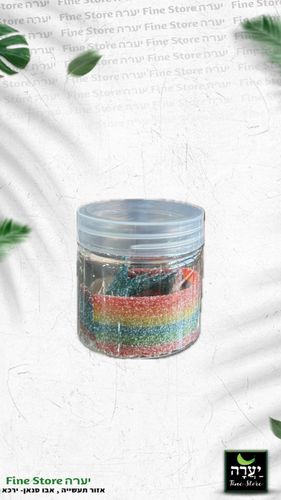 צנצנת פלסטיק+ מכסה 100 מ”ל ארוז 12
