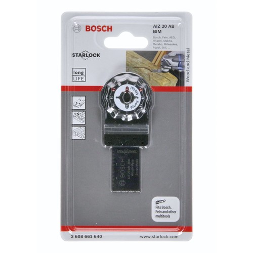 להב לחיתוך עץ ומתכת רוחב 20 ממ למולטיטול BOSCH