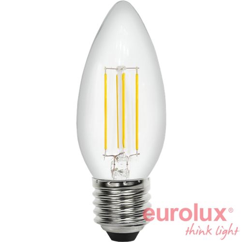 לד נר דמוי להט 5W E27 2700K ניתן לעמעום יורולוקס 
