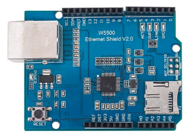 מודול כרטיס מגן, המאפשר ל-Arduino להתחבר לרשת Ethernet