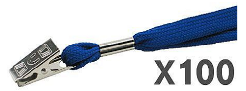  100 תגי עובד מפלסטיק 7.5/11 ס