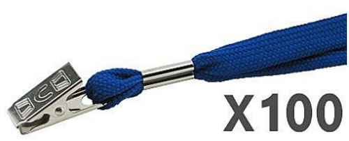 100 תגי עובד מפלסטיק 8/11 ס
