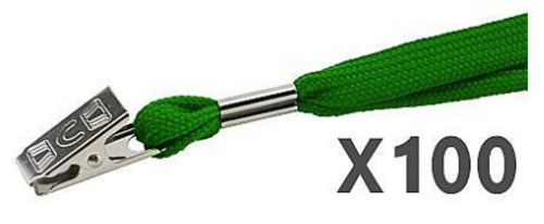  100 תגי עובד מפלסטיק 8.3/12.7 ס