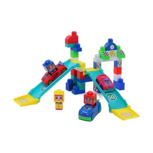 ערכת משחק  חלקי בניה מקסי 40 חלקים + 3 רכבים