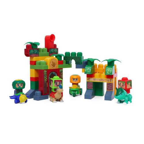 ערכת משחק  חלקי בניה מקסי 53 חלקים + דינוזאורים