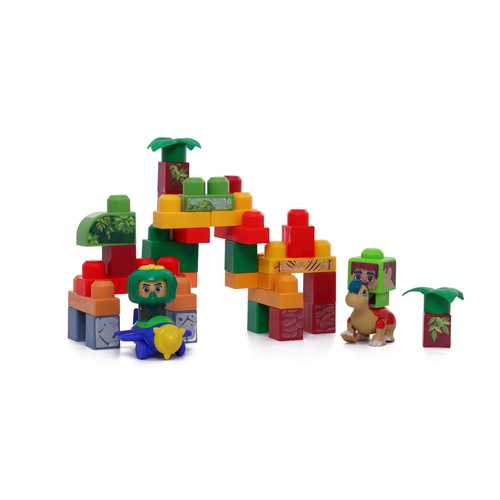 ערכת משחק חלקי בניה מקסי 37 חלקים + דינוזאורים