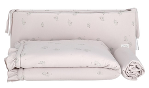 סט מצעים למיטת תינוק 3 חלקים 100% כותנה ג