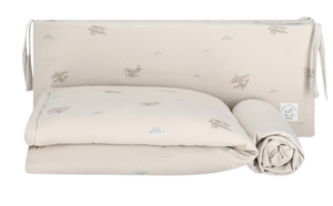 סט מצעים למיטת תינוק 3 חלקים 100% כותנה ג