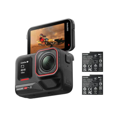 קיט מצלמת אקסטרים וסוללות Insta360 Ace Pro 2 Dual Battery
