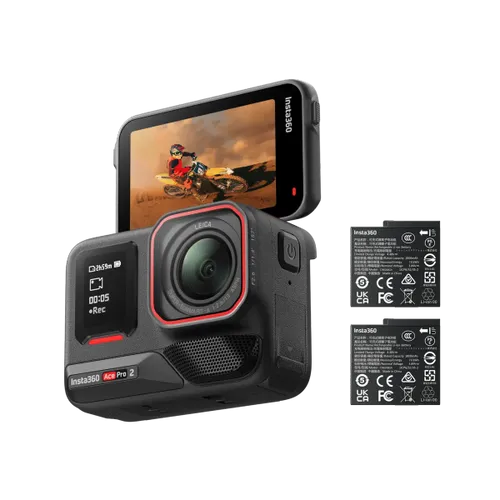 מצלמת אקסטרים Insta360 Ace Pro 2 Dual Battery Bundle