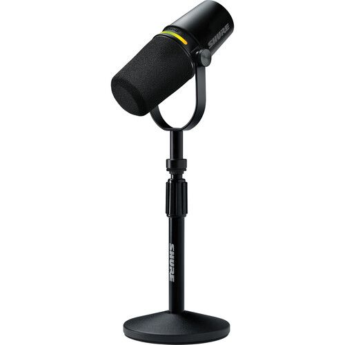 קיט מיקרופון שידור עם סטנד Shure MV7+ XLR/USB