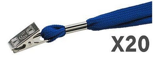  20 תגי עובד לכנסים מפלסטיק גמיש 10.5/16- US-08V