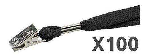  100 תגי עובד לכנסים מפלסטיק 10.5/16- US-08V